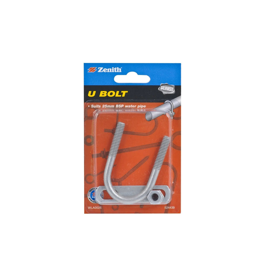 Zenith U Bolt 25mm Galv