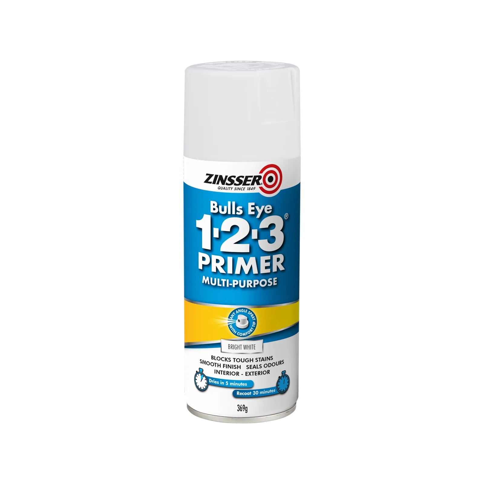 Zinsser Bulls Eye 123 White Spray 369g