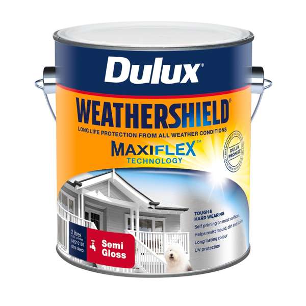 Dulux 2L Ultra Deep Semi Gloss Weathershield Exterior Paint