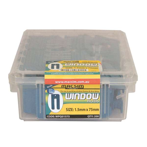 Macsim Window Packers Blue 1.5 x 75mm - 200 Pack