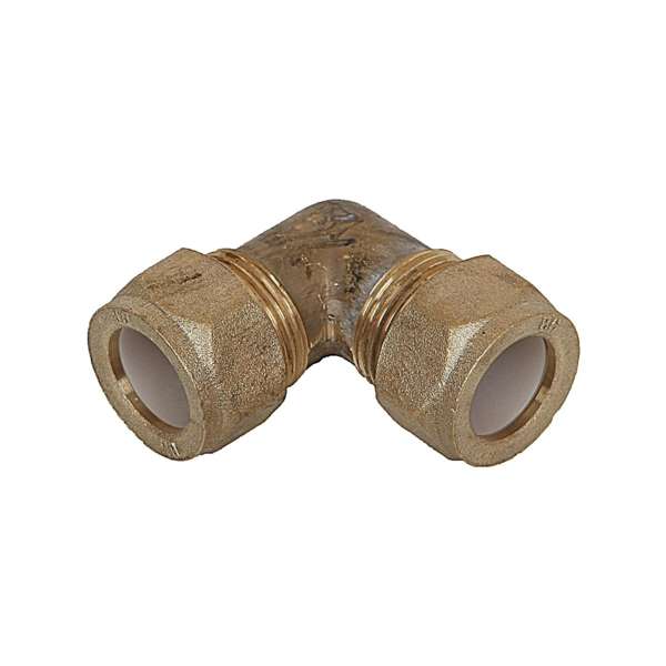 Brasshards Elbow Nylon Compression Olive Brass 20 x 20mm