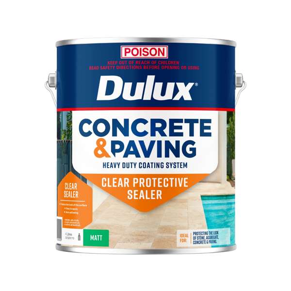 Dulux Concrete & Paving Clear Protective Sealer Matt 4L