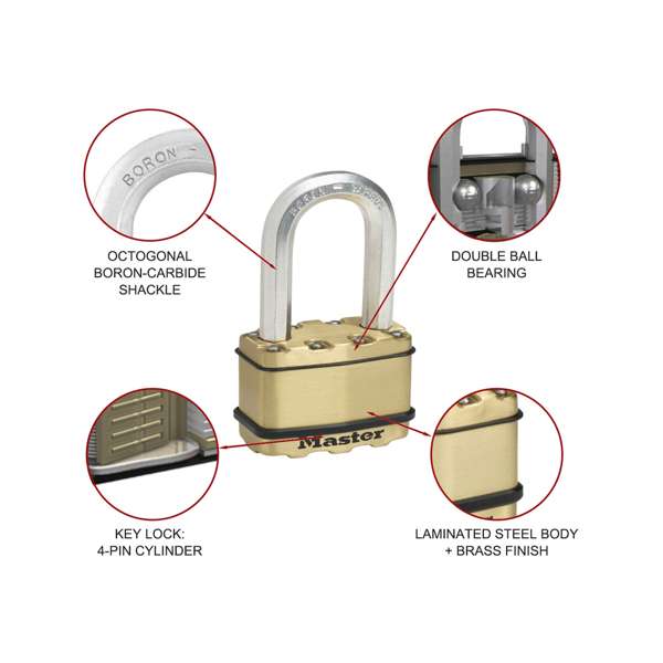 Master Lock Excell Padlock 64 x 51mm