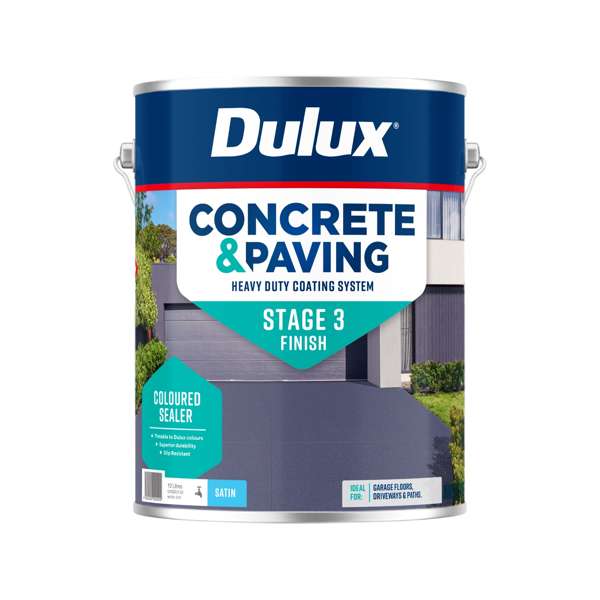 Dulux Concrete & Paving Coloured Sealer Satin White 10L