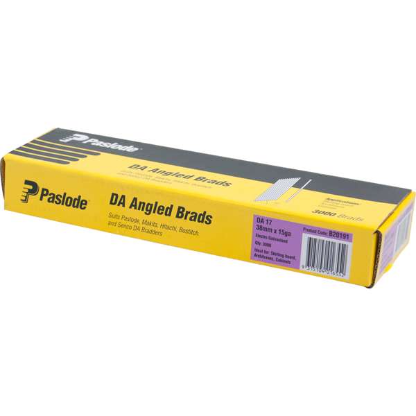 Paslode 38mm DA Angle Brad Nails - 3000 Pack