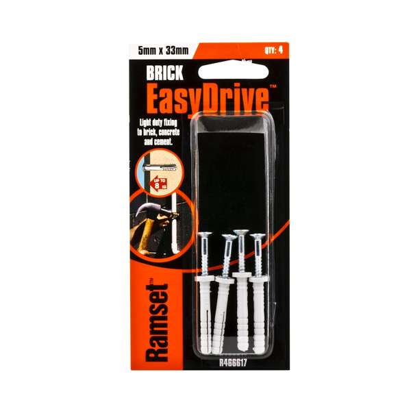 Ramset Anchor Easydrive 5 x 33mm (4pk)