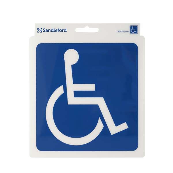 Sandleford 152mm Disabled Symbol Self Adhesive Sign