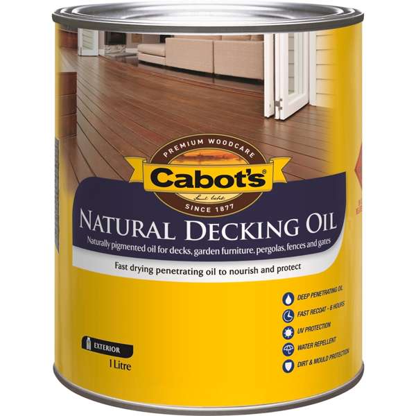 Cabot's 1L Merbau Natural Decking Oil