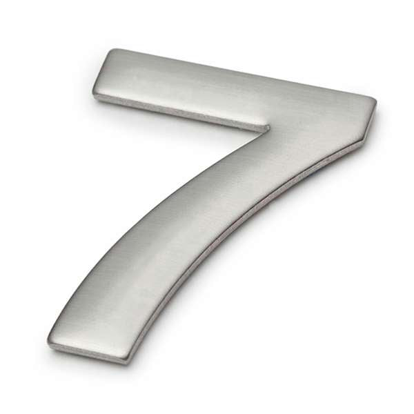 Sandleford 50mm Mode Stainless Steel Self Adhesive House Number 7