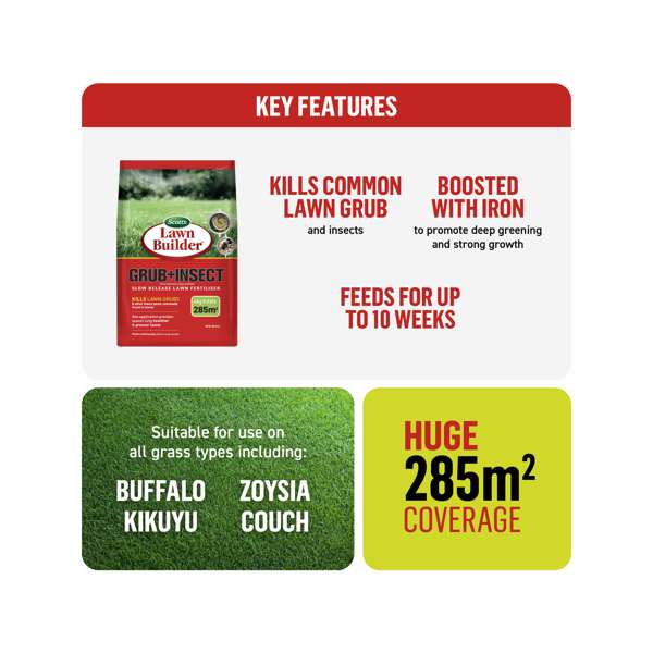 Scotts Lawn Builder Grub & Insect Lawn Fertiliser 4kg