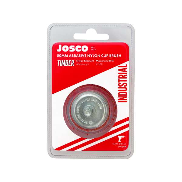 Josco Abrasive Nylon Cup Brush 50mm