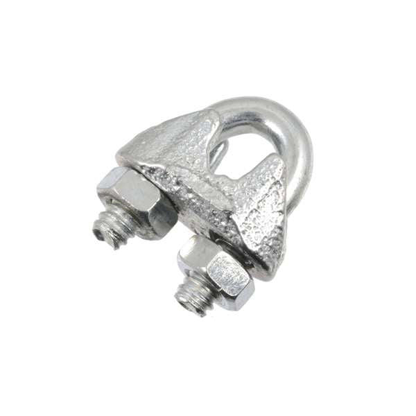 Zenith 3mm Galvanised Wire Rope Grips - 4 Pack