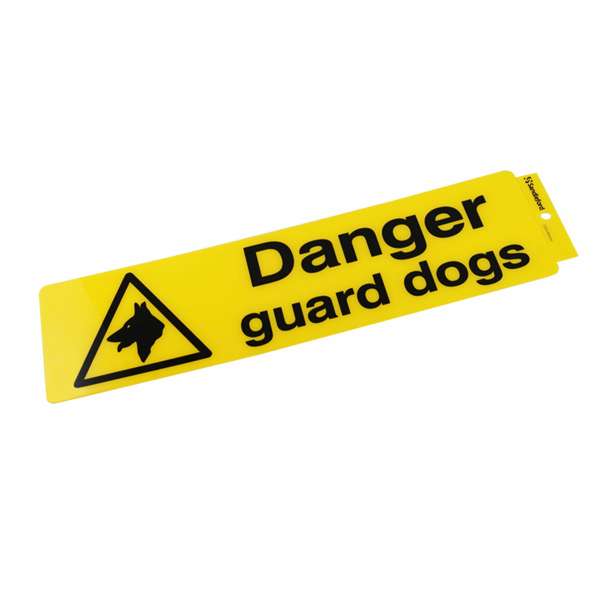 Sandleford Danger Guard Dogs Self Adhesive Sign