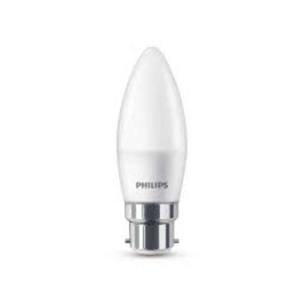 Philips Globe LED Candle 5W BC 470LM Warm White - 2 Pack