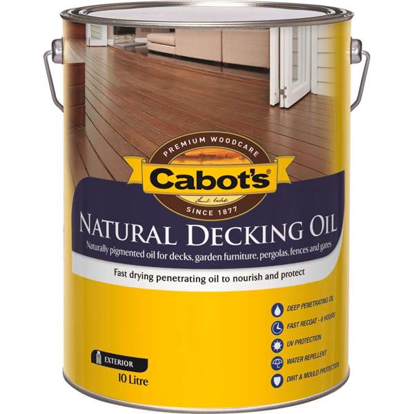 Cabot's 10L Jarrah Natural Decking Oil