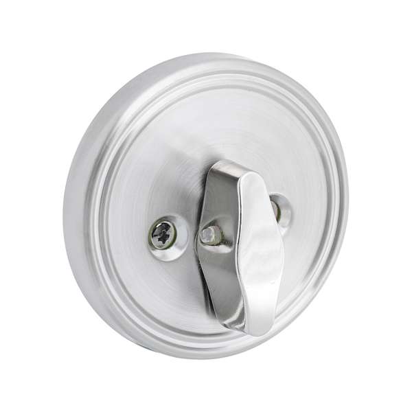 Lane Deadbolt Single Cylinder Round Satin Stainless Steel