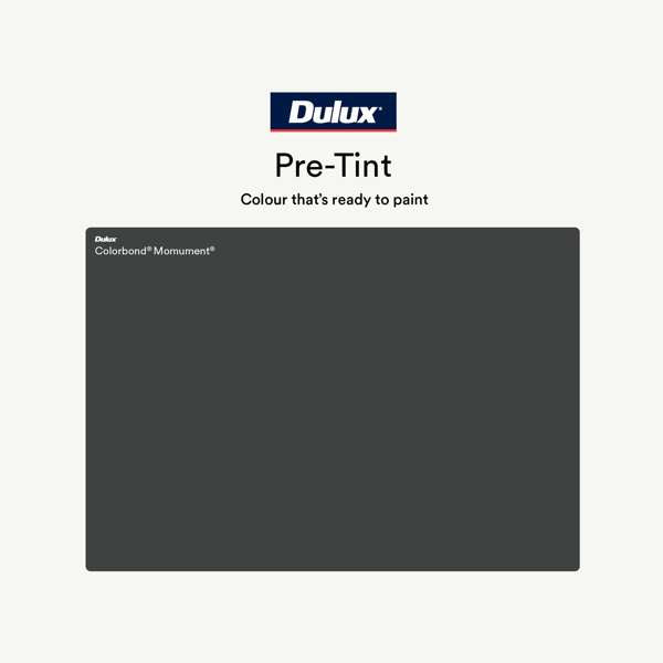 Dulux 10L Monument Low Sheen Weathershield Exterior Paint