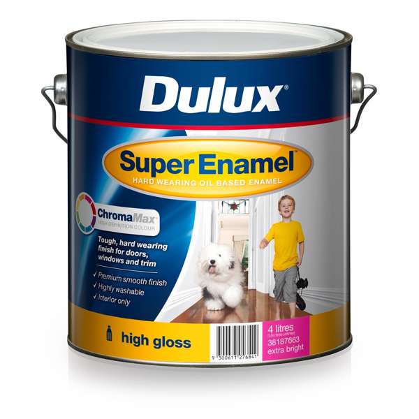 Dulux 4L Extra Bright High Gloss ChromaMax Super Enamel Paint