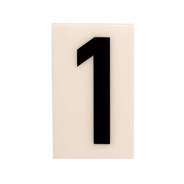 Sandleford 60mm White Self Adhesive House Number 1