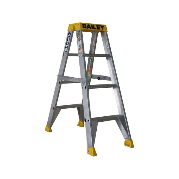 Bailey Pro Punchlock Double Sided Aluminium Ladder 150kg Industrial 4 Step