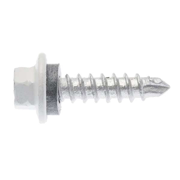 Buildex M6 x 25mm Surfmist Roof Zip C4 HexHead Screws - Box 100