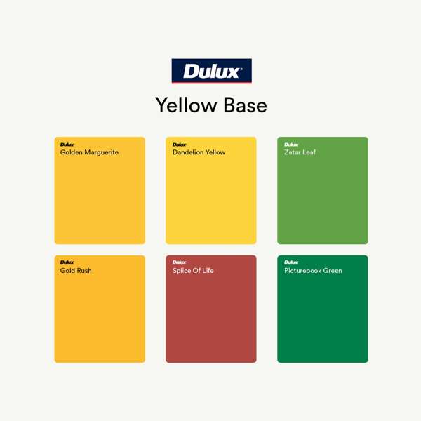 Dulux Wash & Wear Interior Low Sheen Bold Yellow 1L