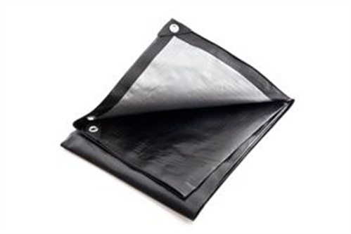 Polytuf Tarp Extra Heavy Duty Silver/Black