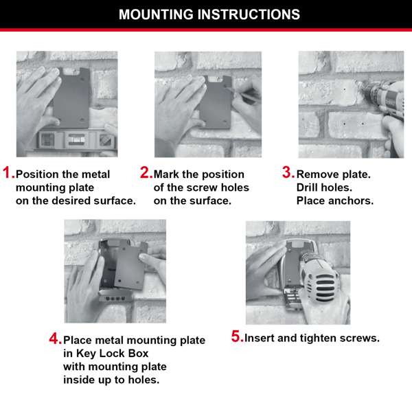 Master Lock Wall Mount Key Safe