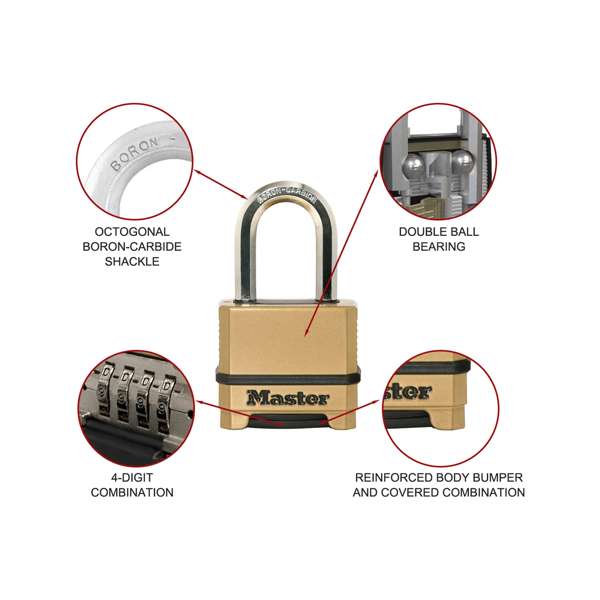 Master Lock Excell Combination Padlock 38mm