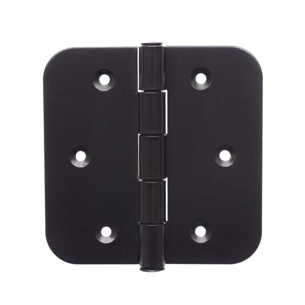 Zenith 100mm Matte Black Gate Radius Hinge - 2 Pack