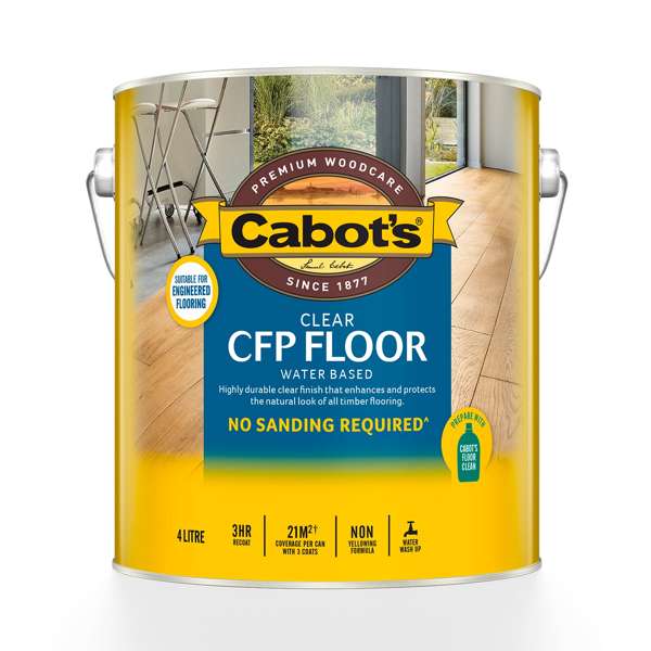 Cabot's 4L Clear Water Based CFP Floor Satin