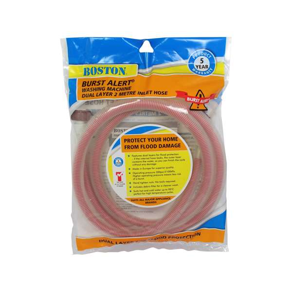 Boston Burst Alert Washing Machine Hose 2m