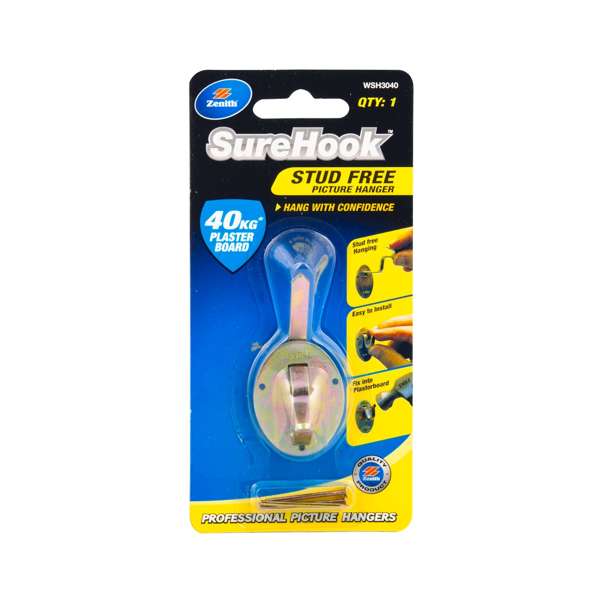 Zenith SureHook Stud Free Picture Hanger - 1 Pack