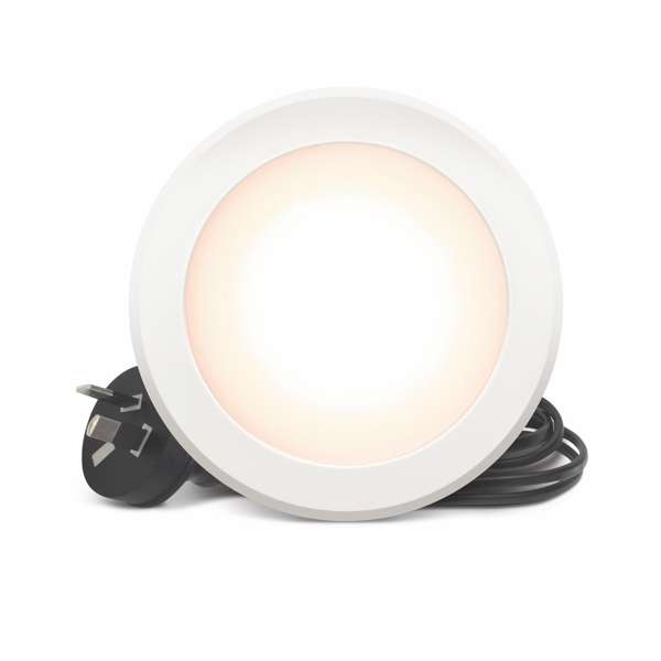 HPM Zyla 7W LED Tri-Colour Flush Downlight White 90mm 850lm