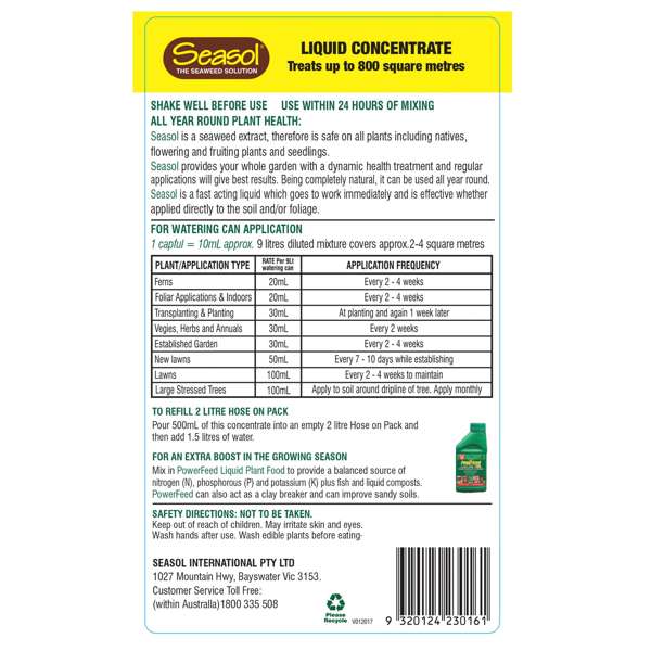 Seasol Fertiliser Concentrate 4L