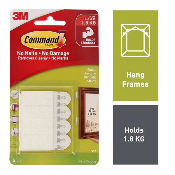 Command Picture Hanging Strips Small - 4 Pack