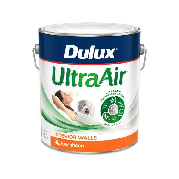 Dulux 4L Interior Paint UltraAir Low Sheen Vivid White