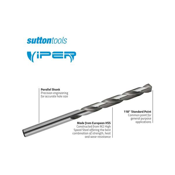 Sutton Tools 27/64" Viper Jobber Drill Bit