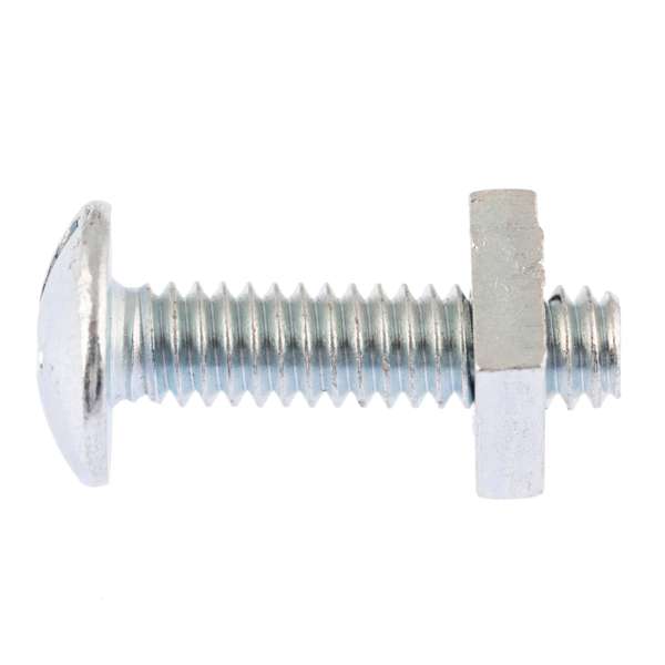 Zenith Bolts & Nuts Mushroom Zinc Plated 1/4" x 25mm - 50 Pack