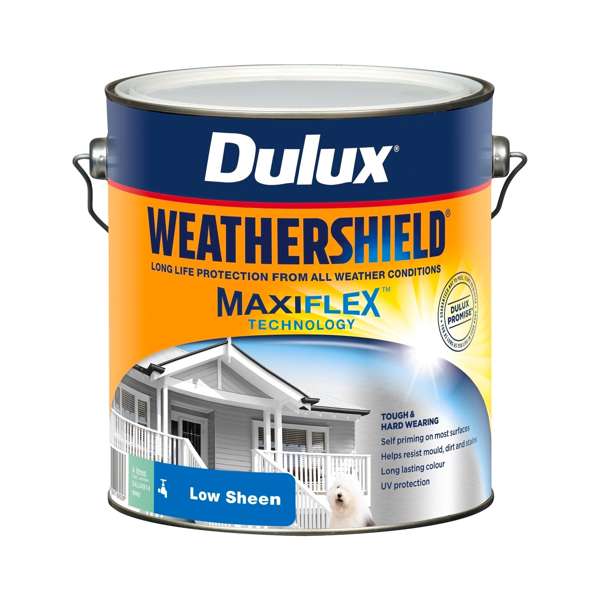 Dulux 4L Deep Low Sheen Weathershield Exterior Paint