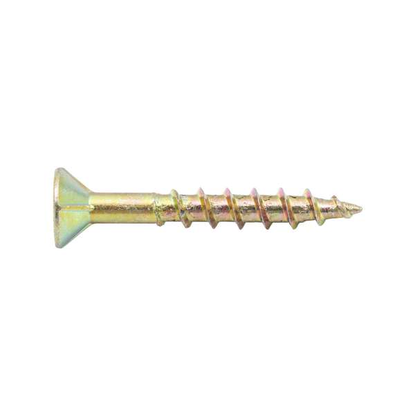 Zenith Chipboard Screw Philips Drive Gold Passivated 8G x 20mm - 100 Pack