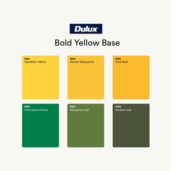 Dulux 1L Bold Yellow Low Sheen Weathershield Exterior Paint