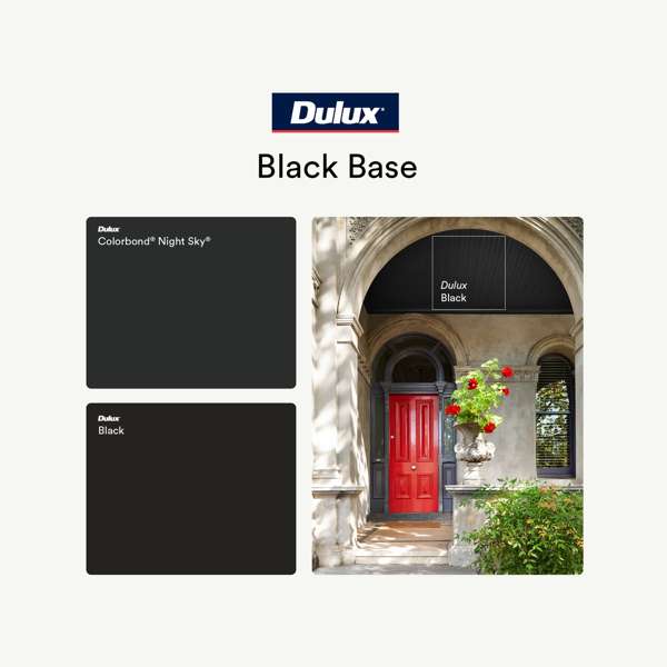 Dulux 1L Low Sheen Black Weathershield Exterior Paint