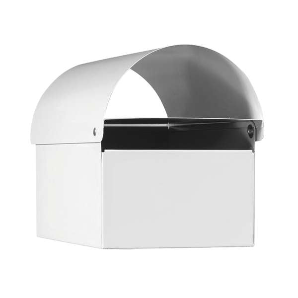 Sandleford White Economy Dune Post Mounted Letterbox