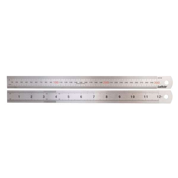 Crescent Lufkin Ruler Stainless Steel 300mm