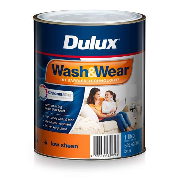 Dulux 1L Wash&Wear Low Sheen Blue Interior Paint