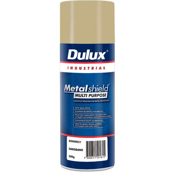 Dulux 300g Metalshield Multipurpose Spray Paint Sandbank