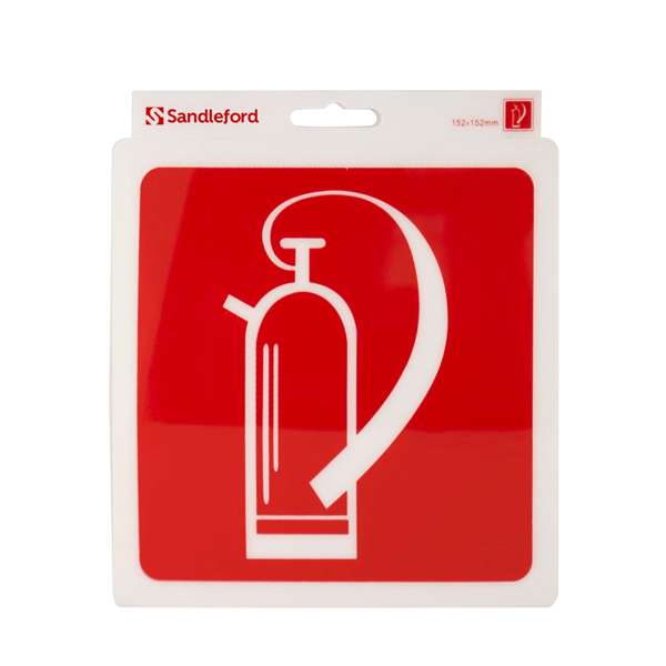 Sandleford 152mm Fire Extinguisher Self Adhesive Sign