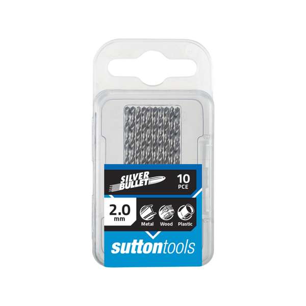 Sutton Tools 2.0mm Metric HSS Jobber Drill Bit - 10 Pack