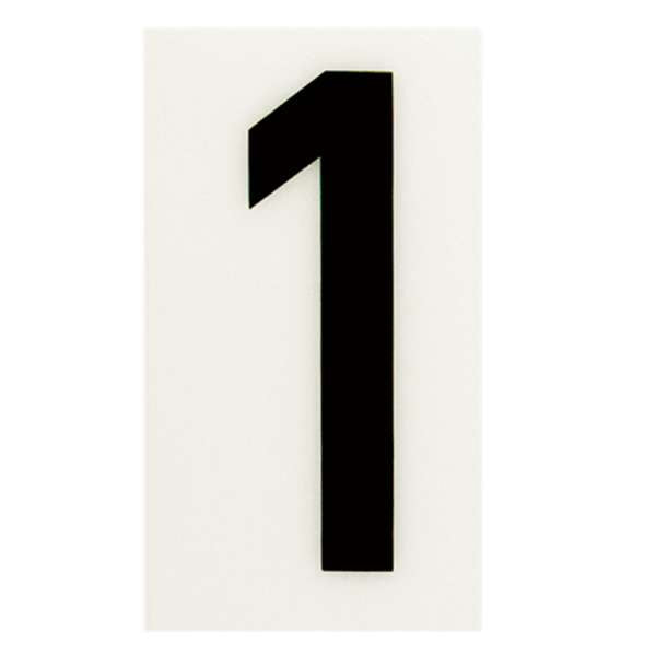 Sandleford 85mm White Self Adhesive House Number 1